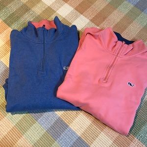 Lot of men’s quarter zip sweatshirts